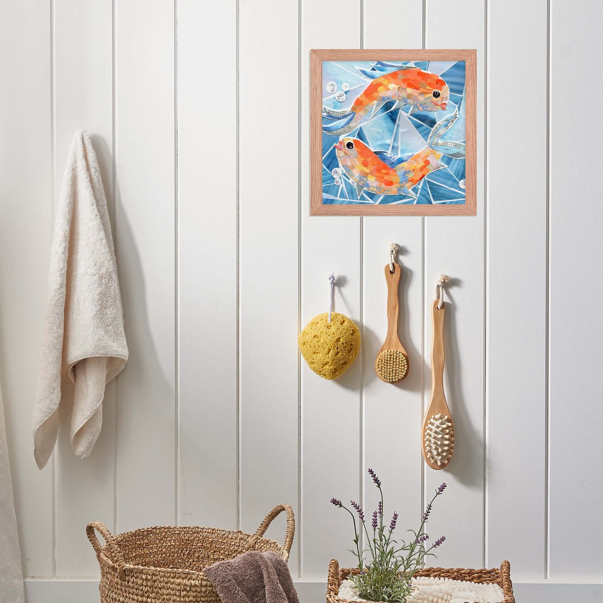 pisces print in a room setting