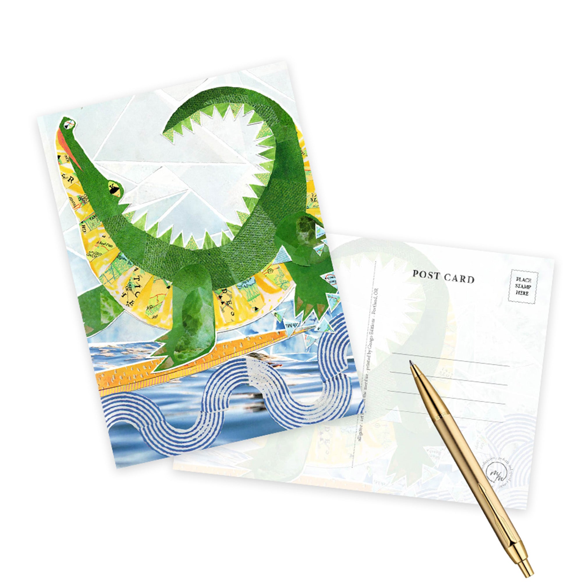 alligator greeting card