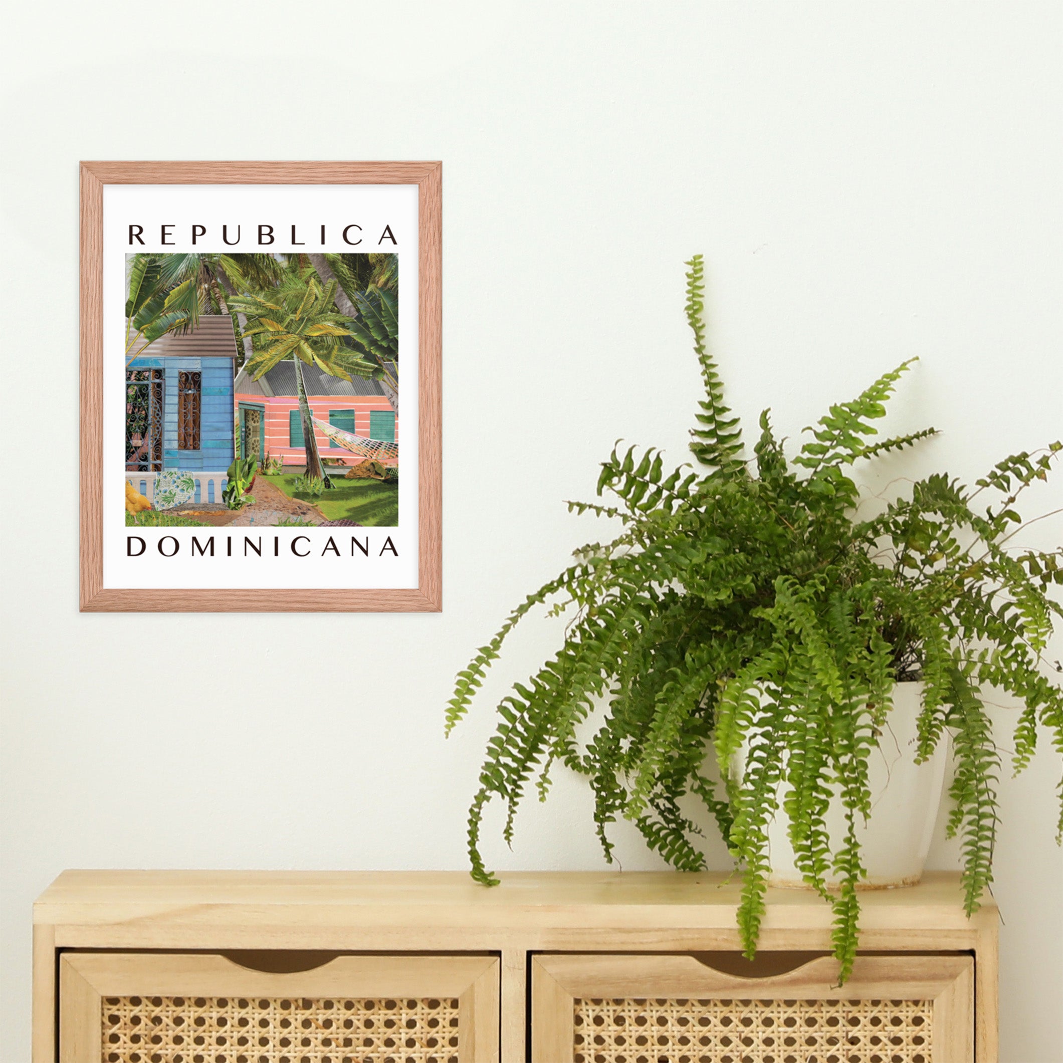 república dominicana framed poster