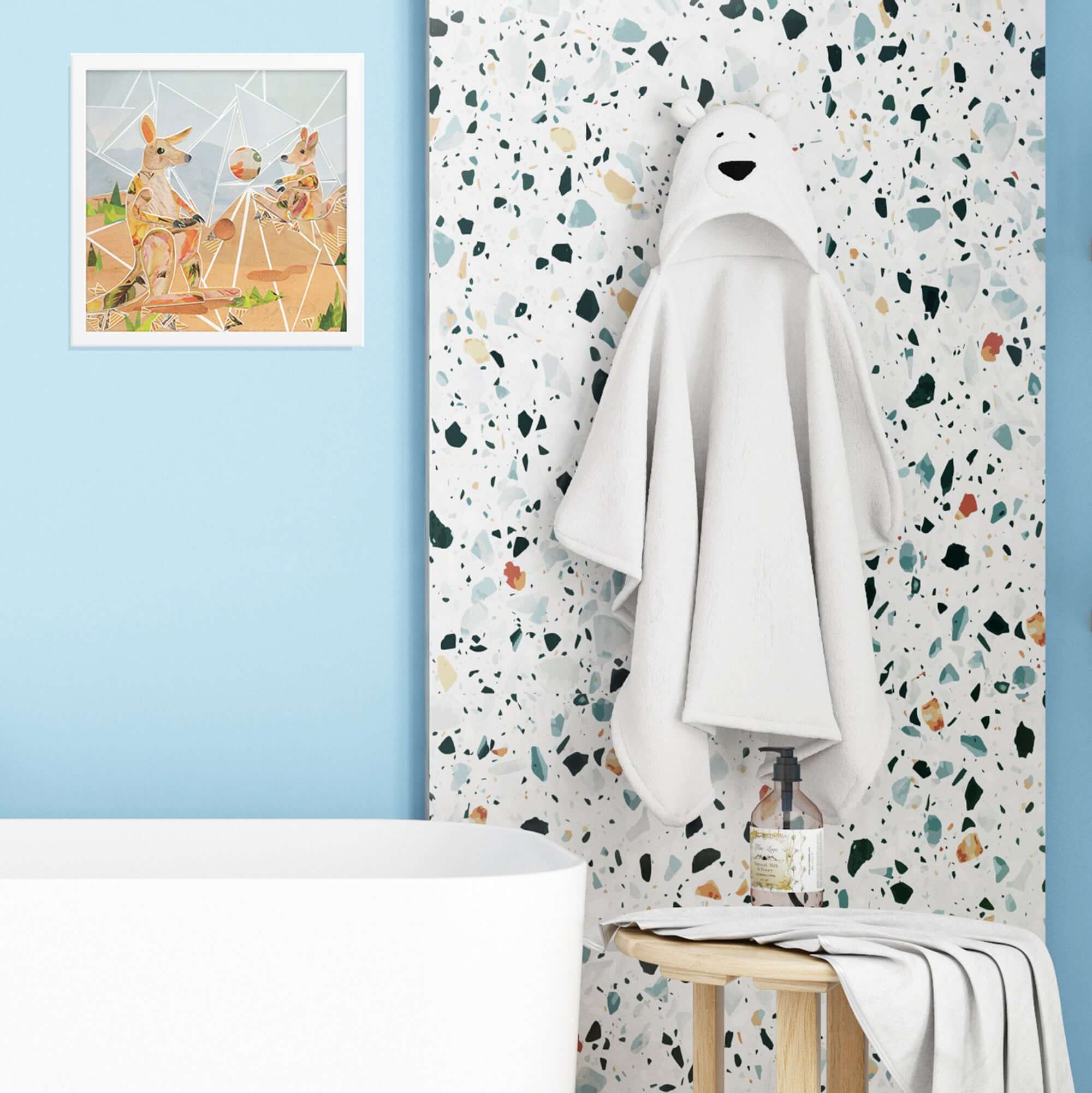 roo skadoo print in a room setting