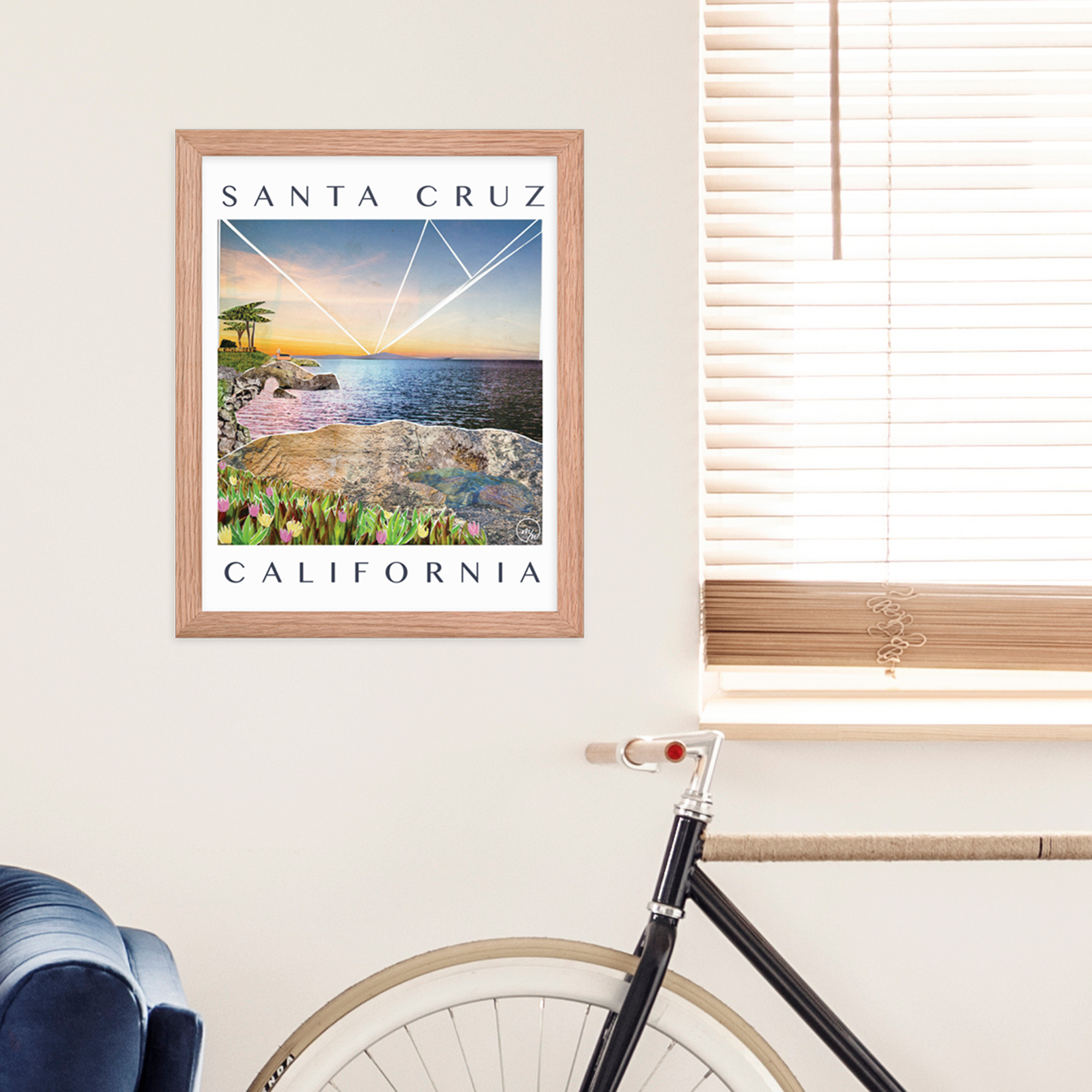 santa cruz framed poster