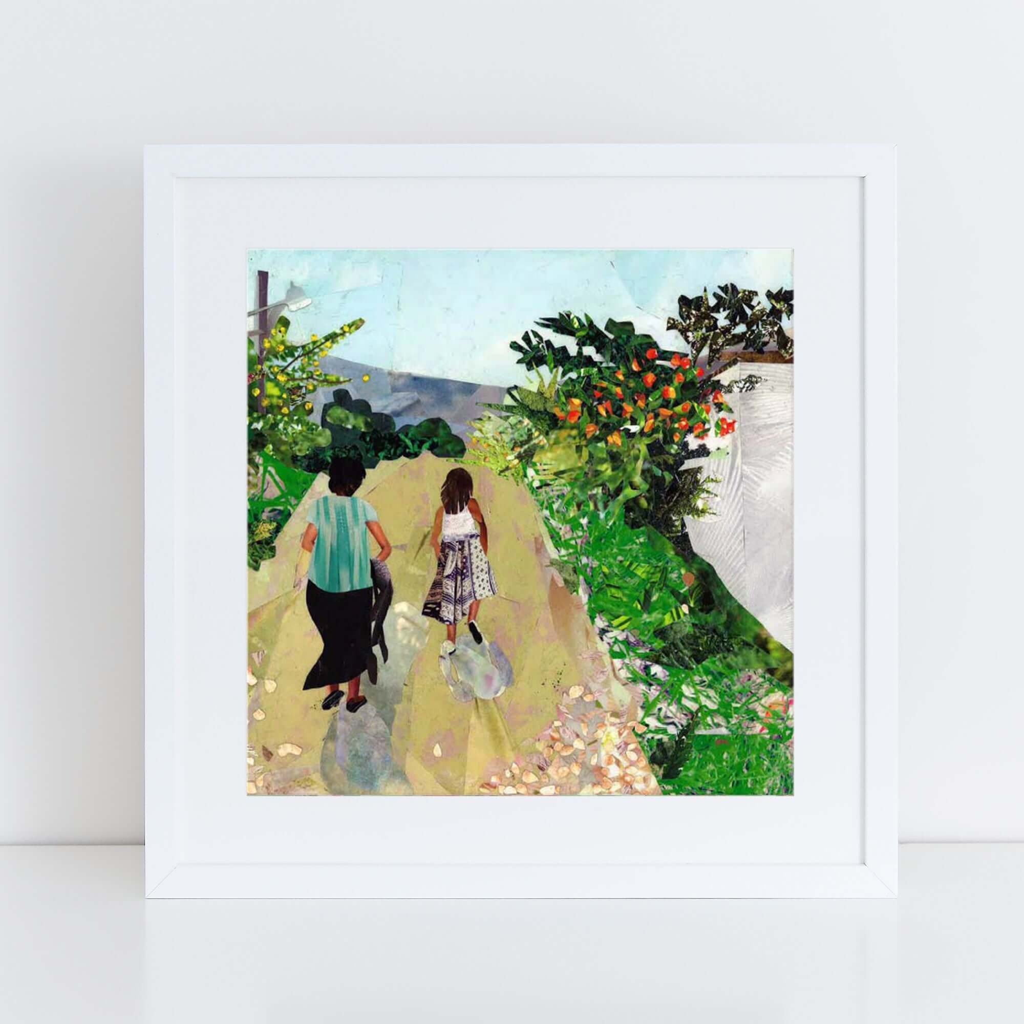cofradia wall art, more the merrlier collage art square print