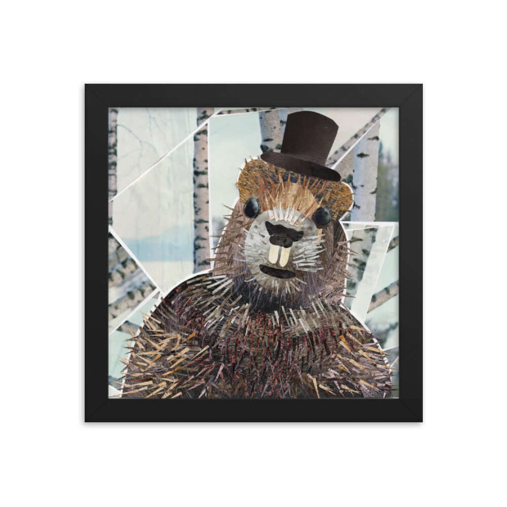 groundhog framed print