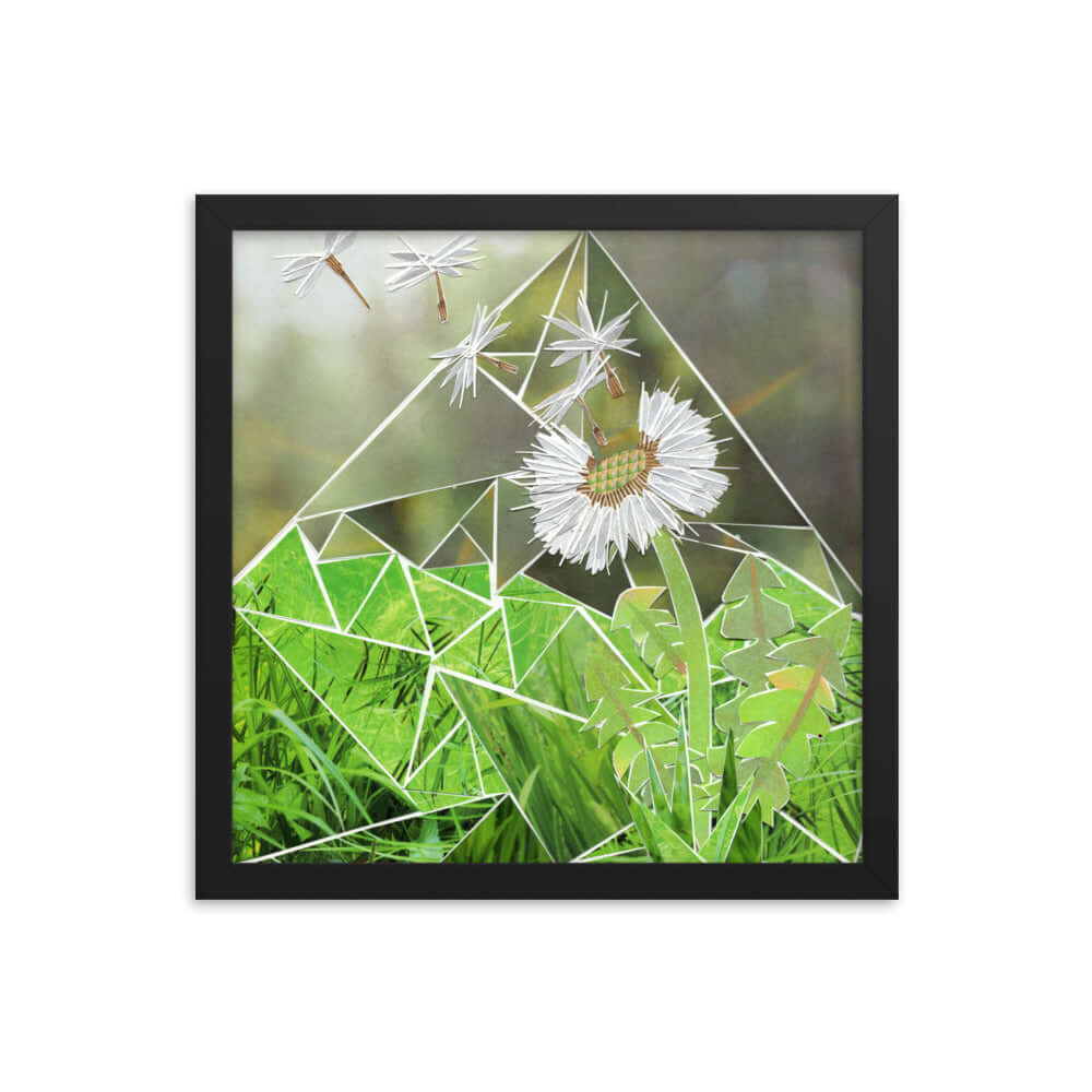 make a wish print, black frame