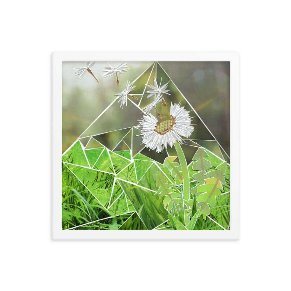 make a wish print, white frame