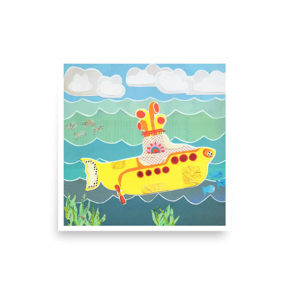 yellow submarine print