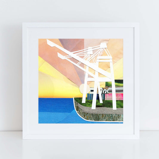 oaklandia wall art, more the merrlier collage art square print