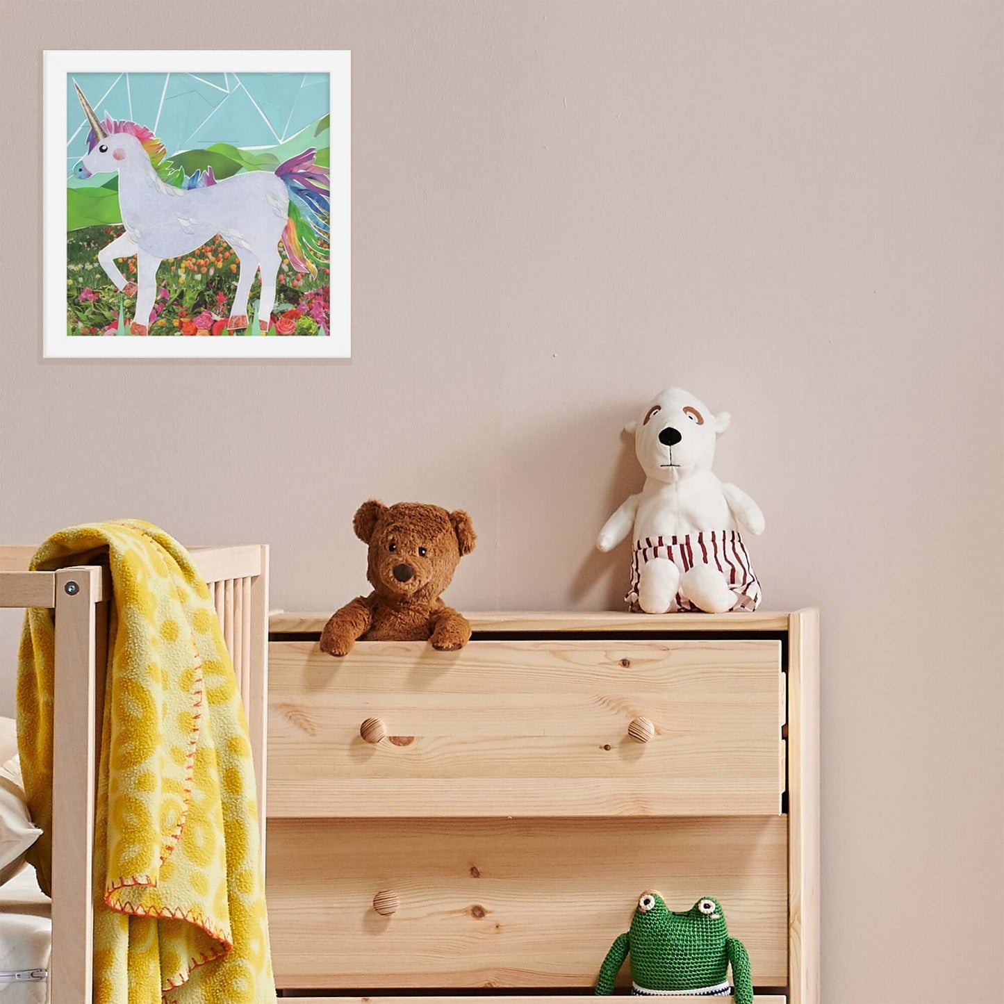 unicorn framed print